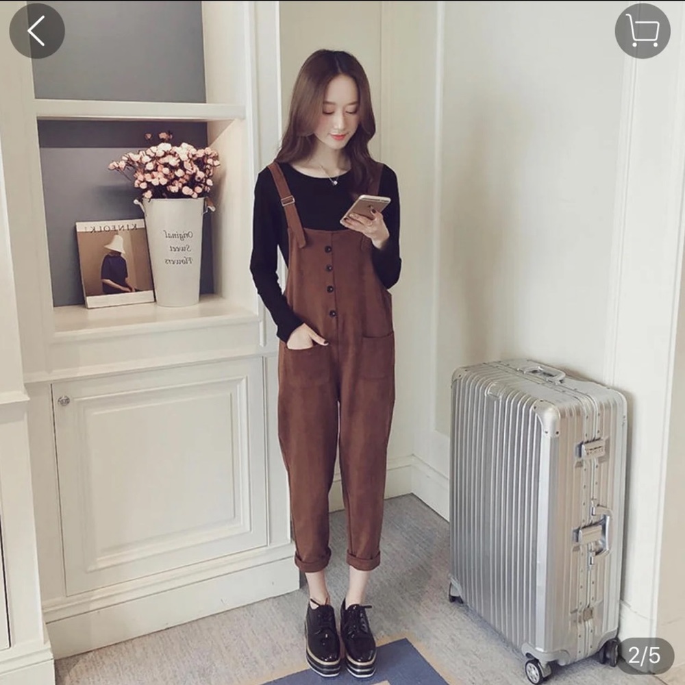 pockets overalls with buttons